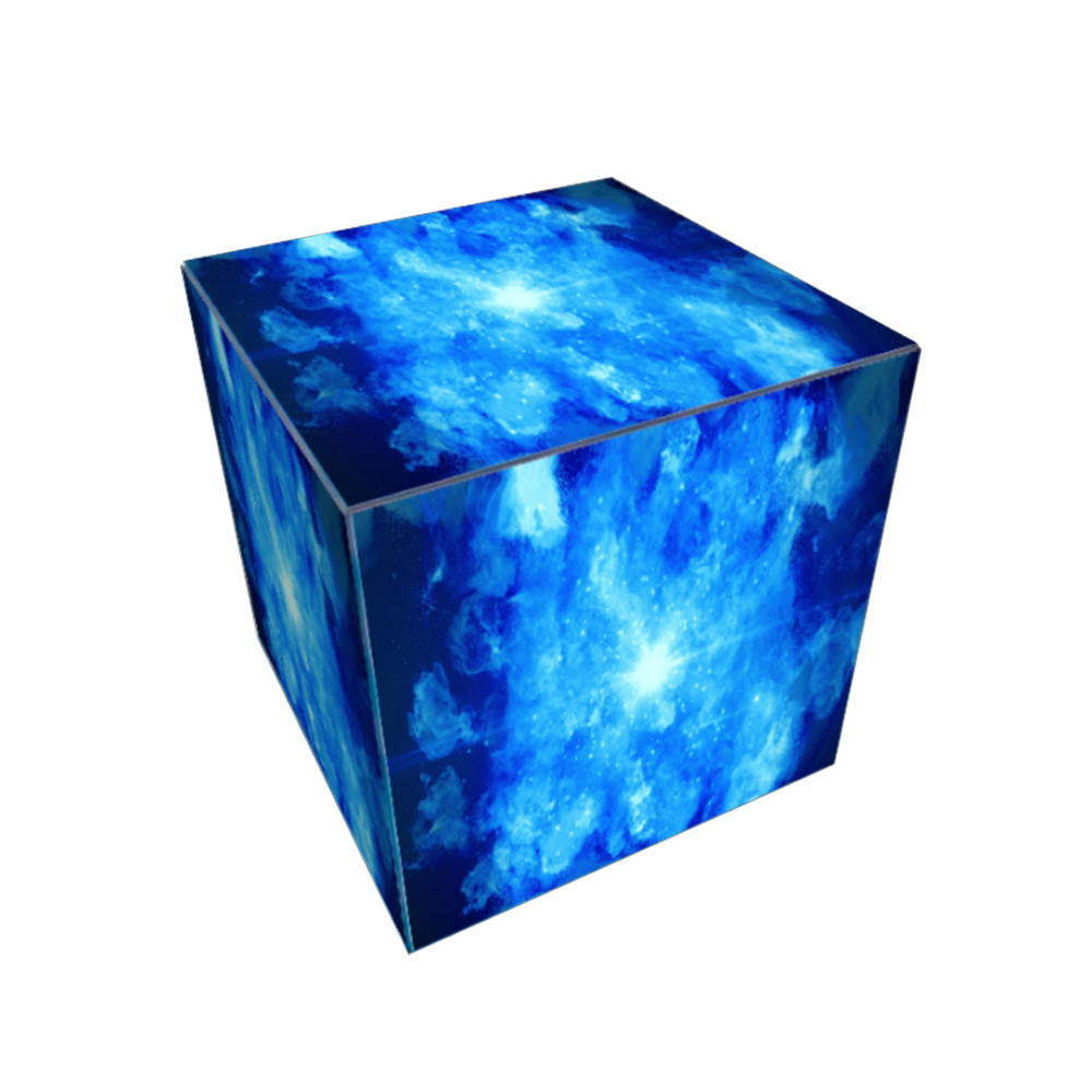 ユニークな LEDキューブ型看板